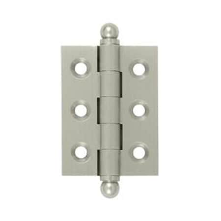 Patioplus 2 x 1.5 in. Hinge with Ball Tips, Satin Nickel - Solid PA1619019